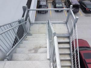 Front St. Parkade Staircase Before ASC625(11)